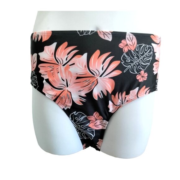 Aleumdr 2-Piece Retro Twist Front Tankini Swimdress Bikini Bottom Set Size Large - Picture 5 of 11